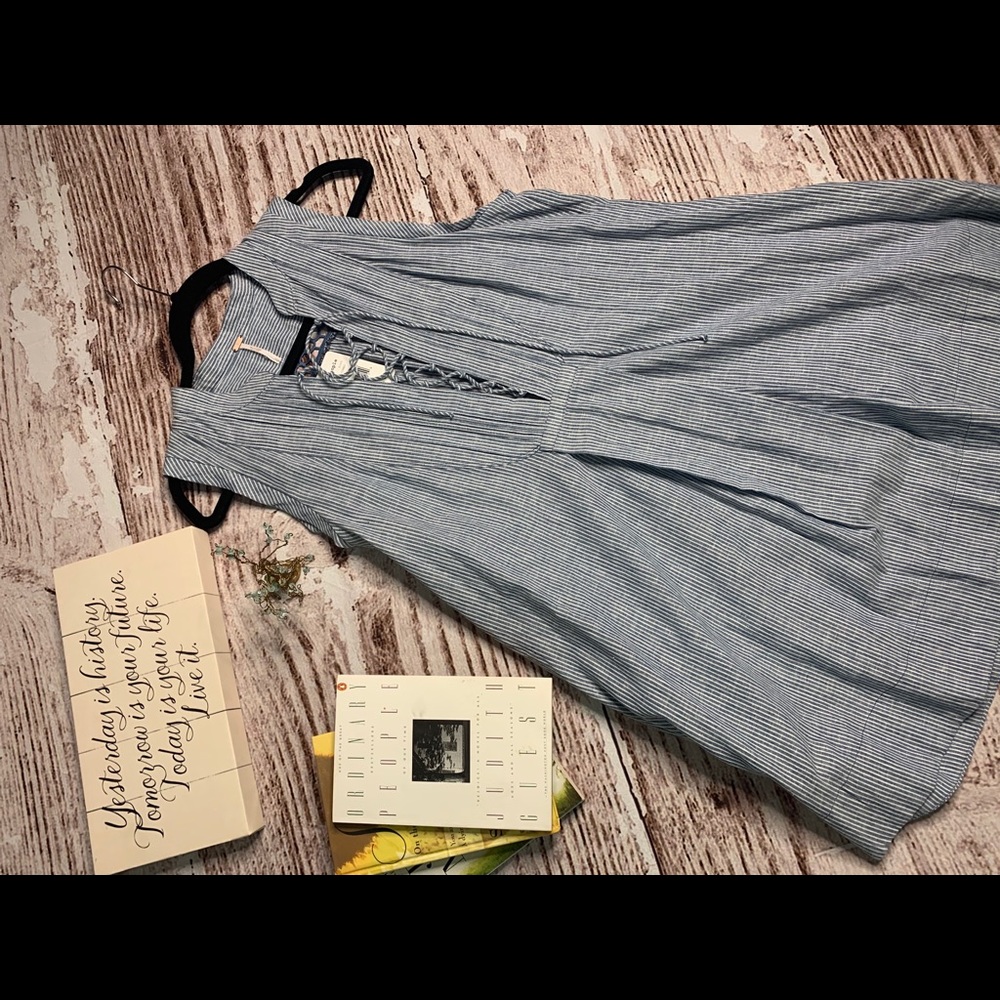Free People chambray combo Dress